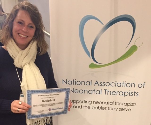 Lisa Chiburis Bader Presents Scholarship to CHI Health CUMC-Bergan Mercy Medical Center NICU