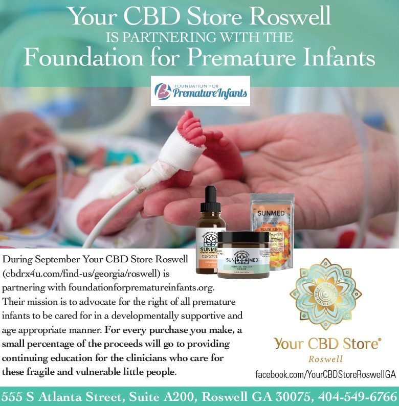 Your CBD Store Roswell is Partnering with the Foundation for Premature Infants