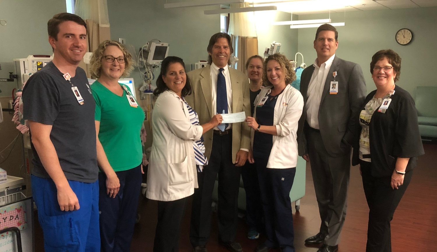 Michael D. Litten Presents Donation to Piedmont Fayette Hospital