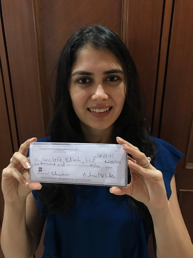 Foundation for Premature Infants Award to Uncleft photo