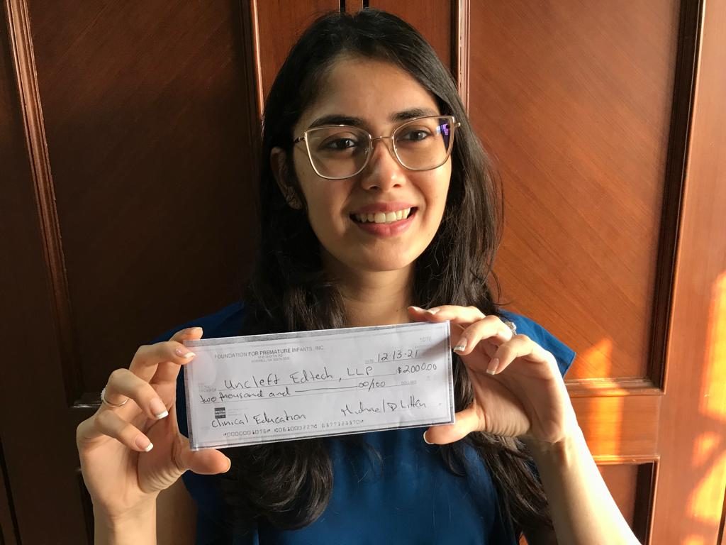 Foundation for Premature Infants Award to Uncleft